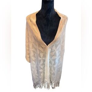 Kendall & James Multi Function Ombré Knit Crochet Poncho O/S- NWT